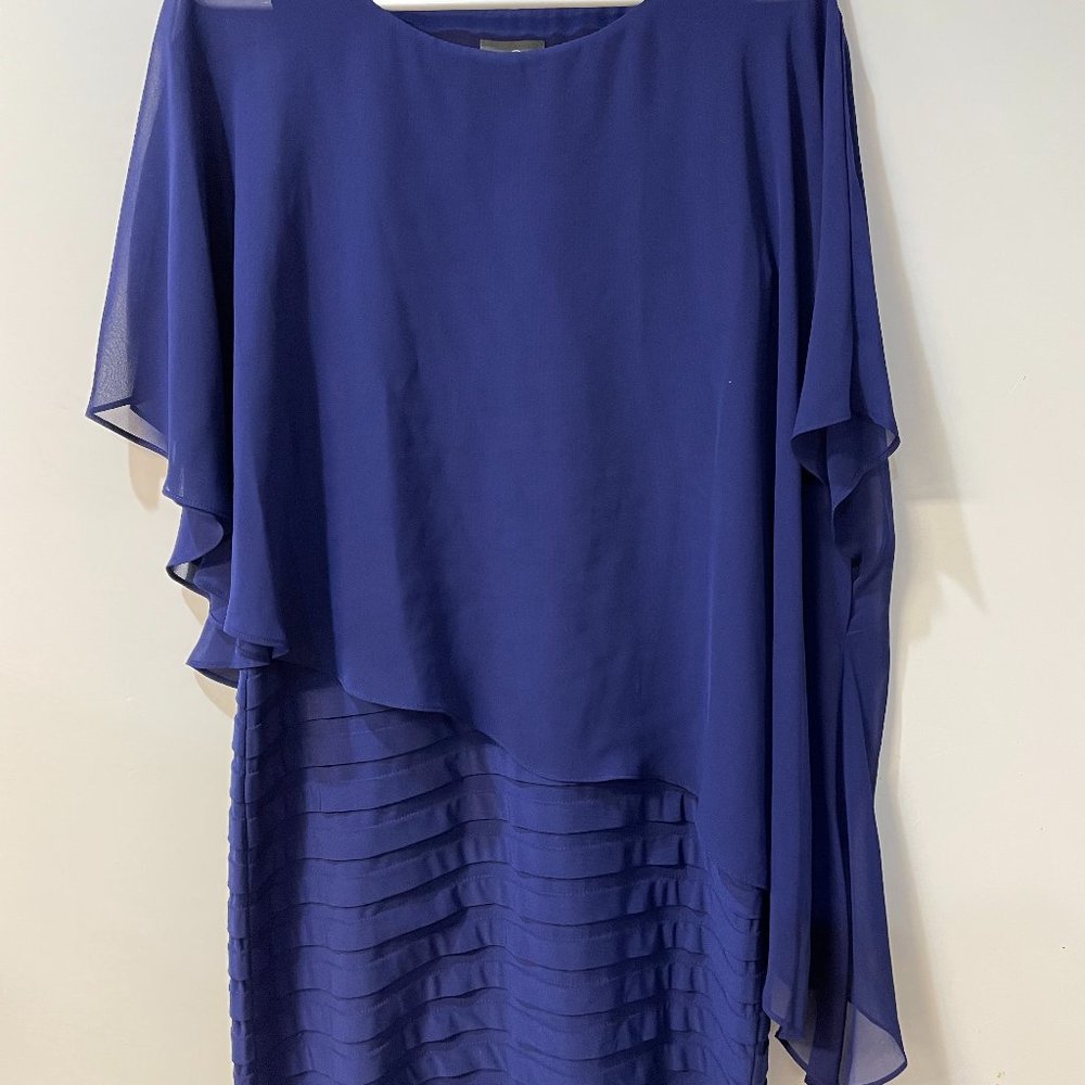 Adrianna Papell Bodycon Dress- Navy Blue, Size 8